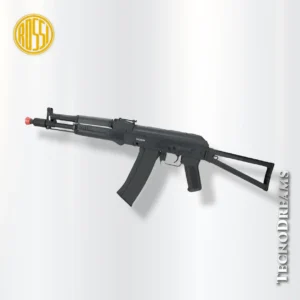 Rifle Rossi Elétrico Airsoft Neptune AK105S + Esferas Bbs 6mm 0,20g (1000 Un) + Bateria + Capa