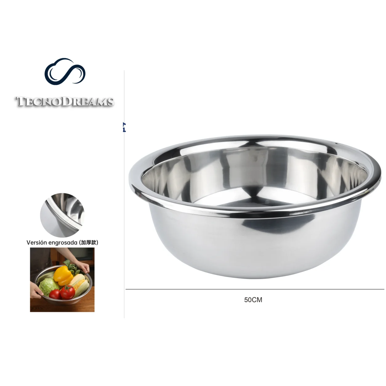 Bowl TD Inox 50CM (422826)