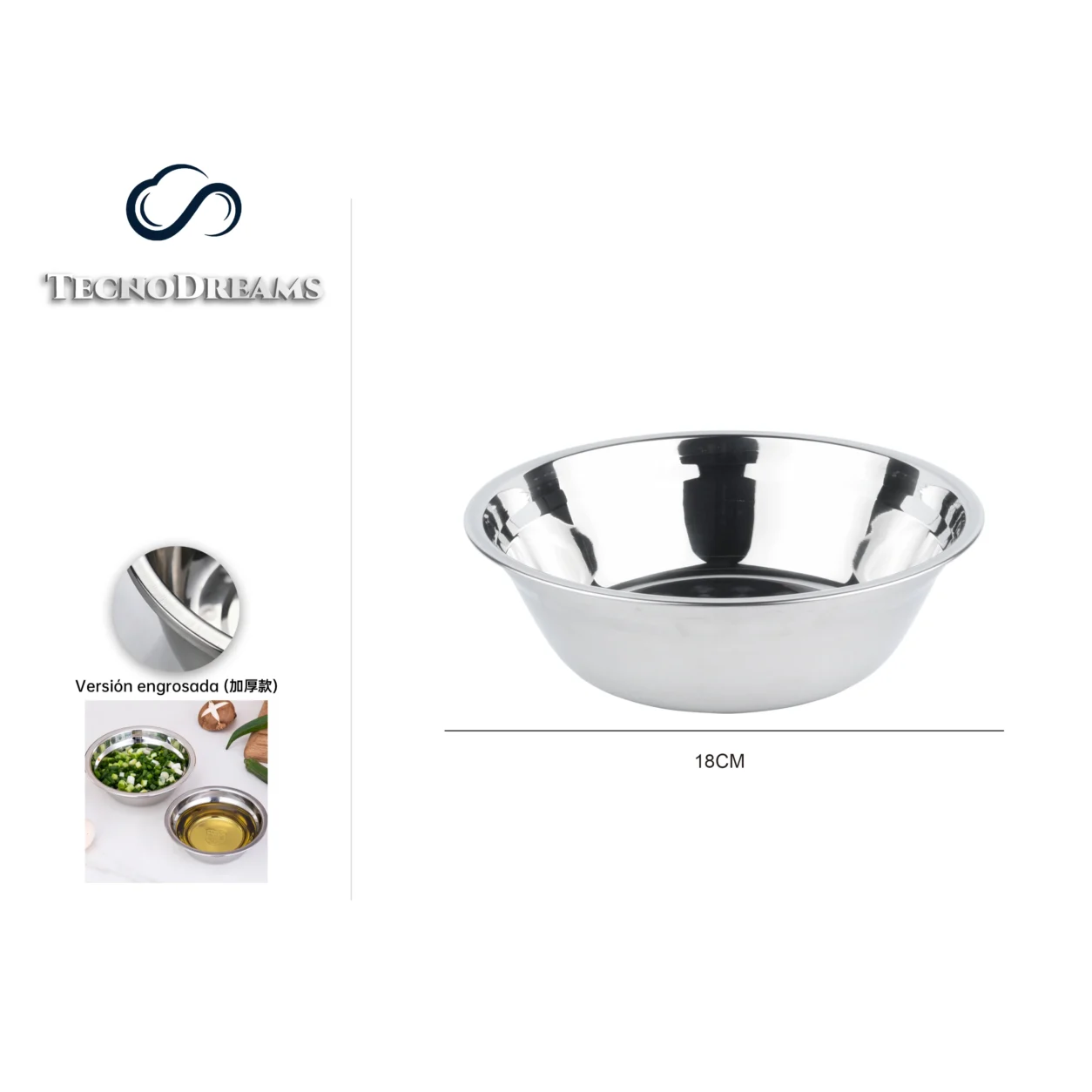 Bowl TD Inox 18CM (422831)