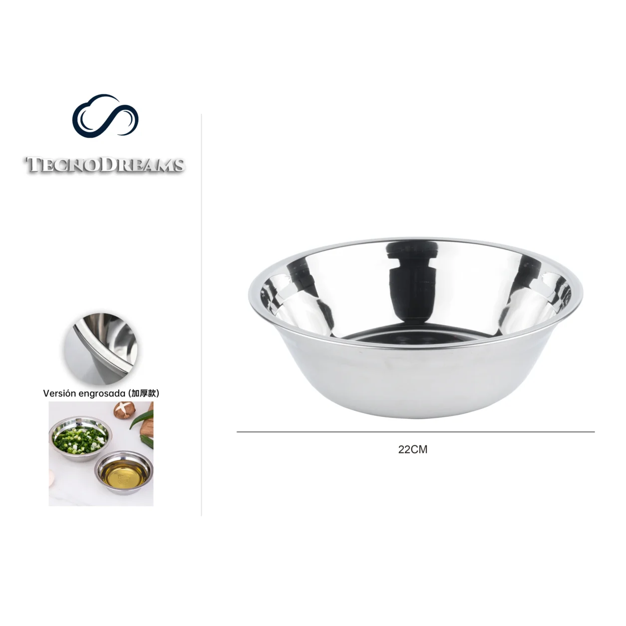Bowl TD Inox 22CM (422832)