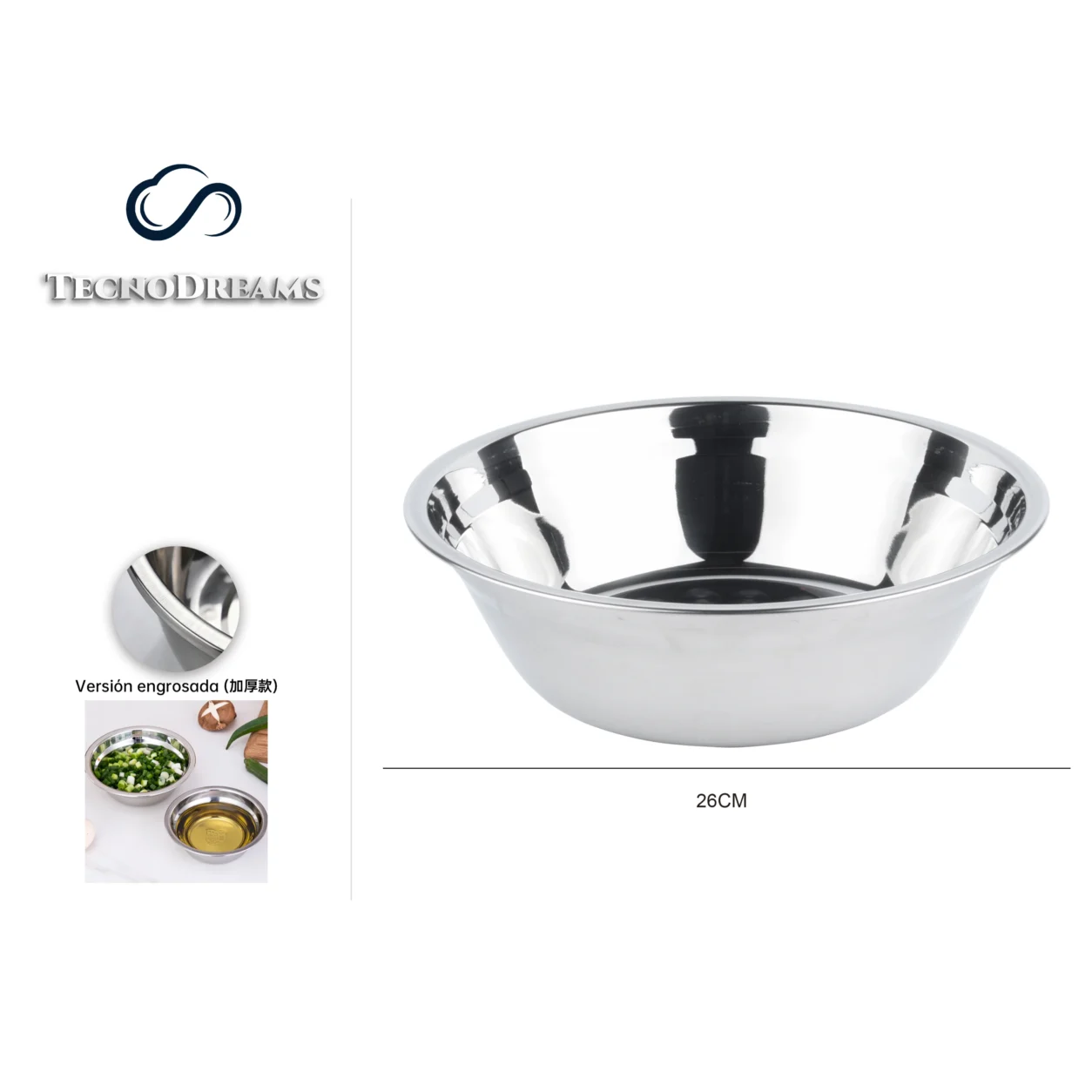 Bowl TD Inox 26CM (422833)
