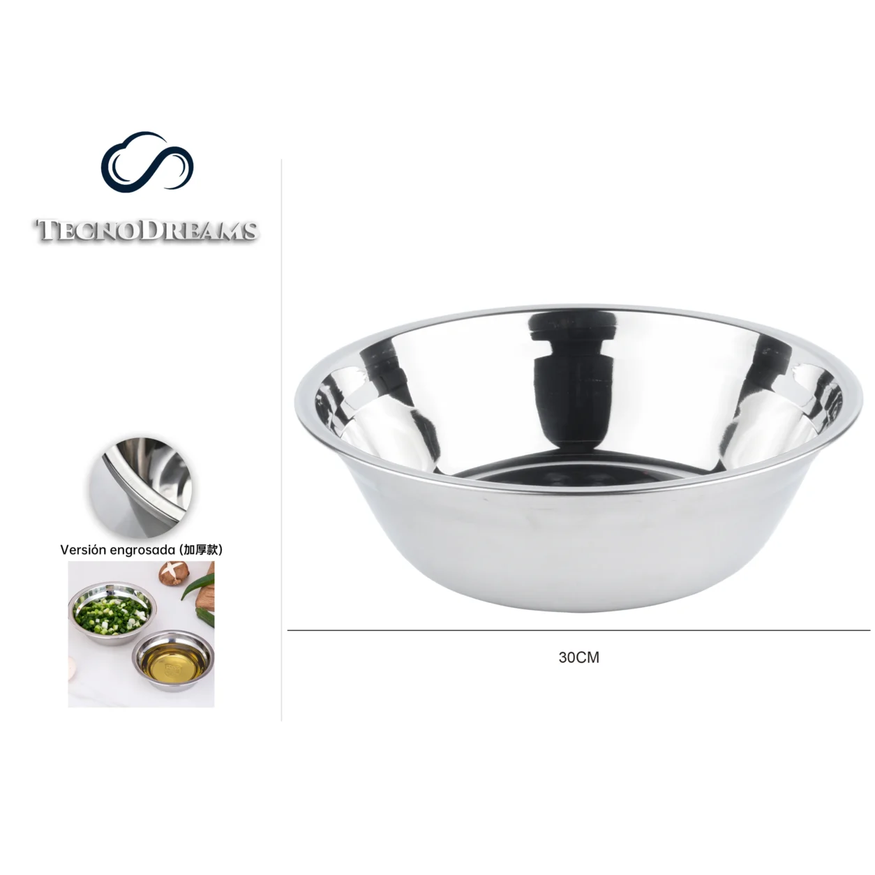 Bowl TD Inox 30CM (422834)