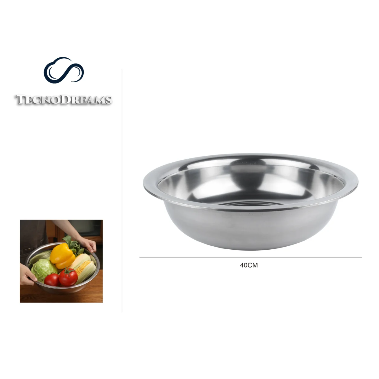 Bowl TD Inox 39,1×10,8CM (422837)