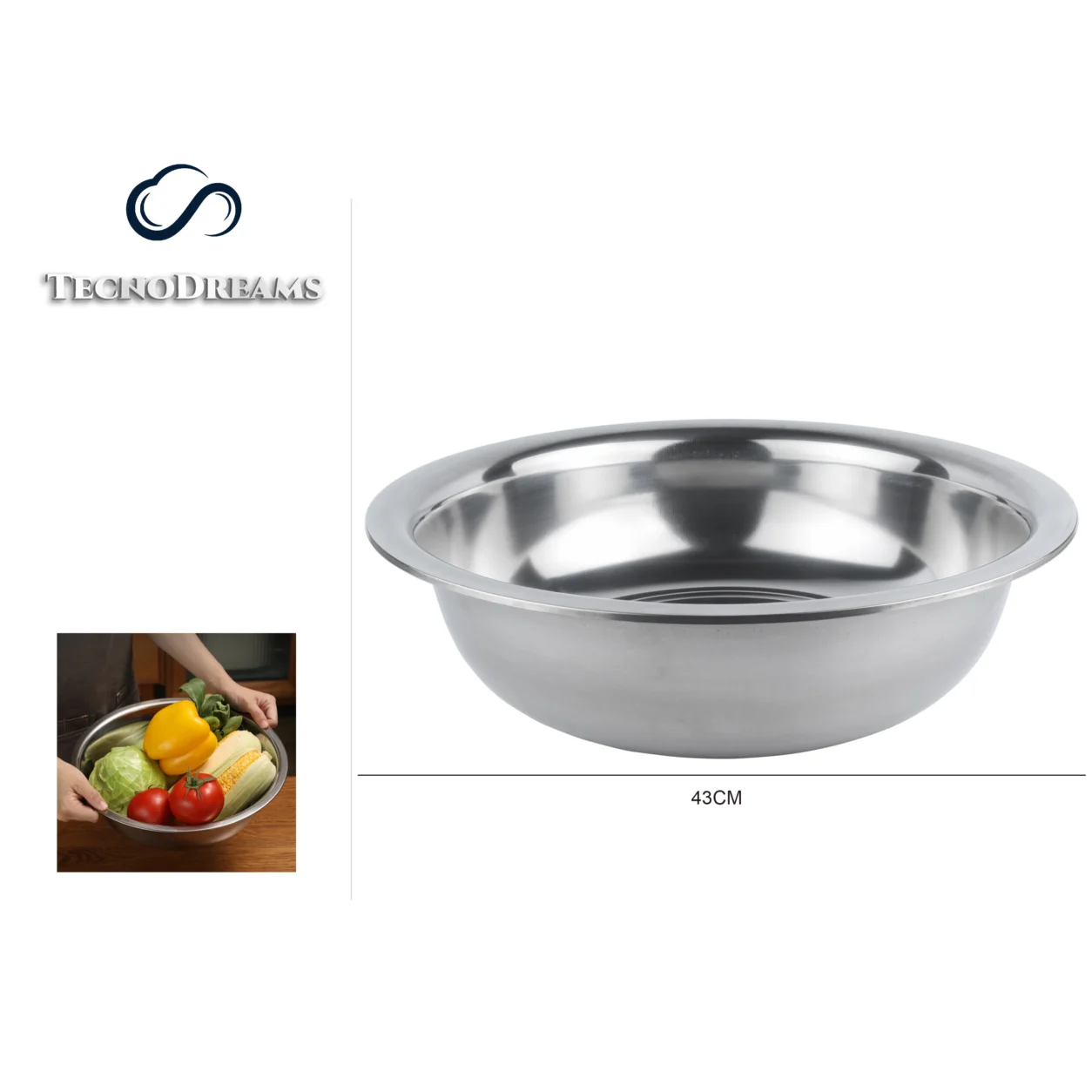 Bowl TD Inox 42,7×11CM (422838)