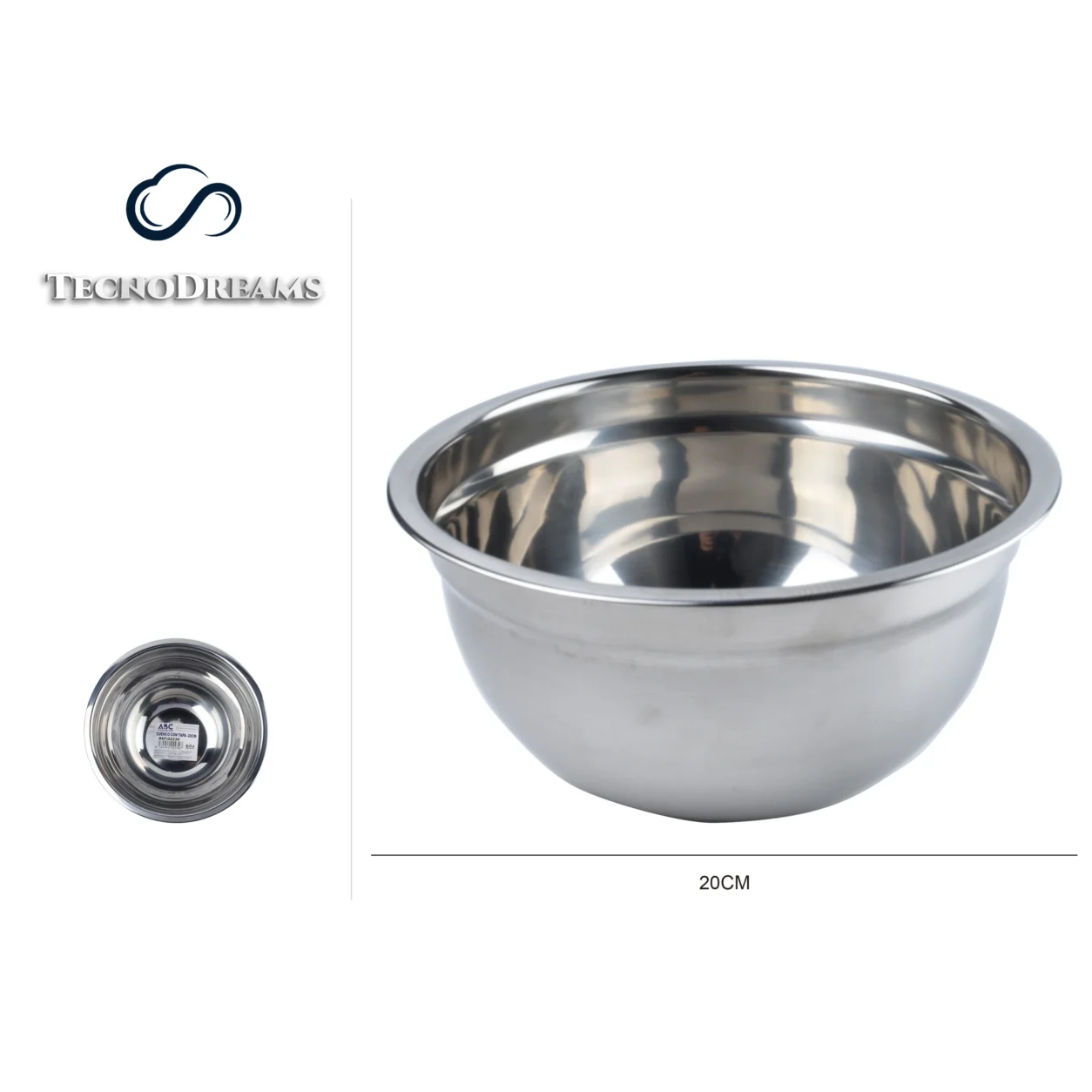 Tigela TD Inox 0,3MM20CM (422840)