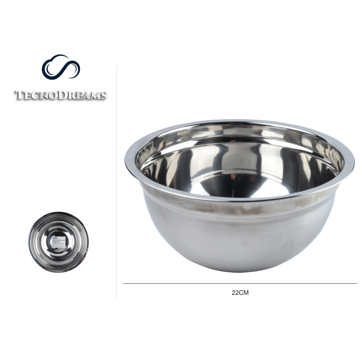 Tigela TD Inox 0,3MM22CM (422841)