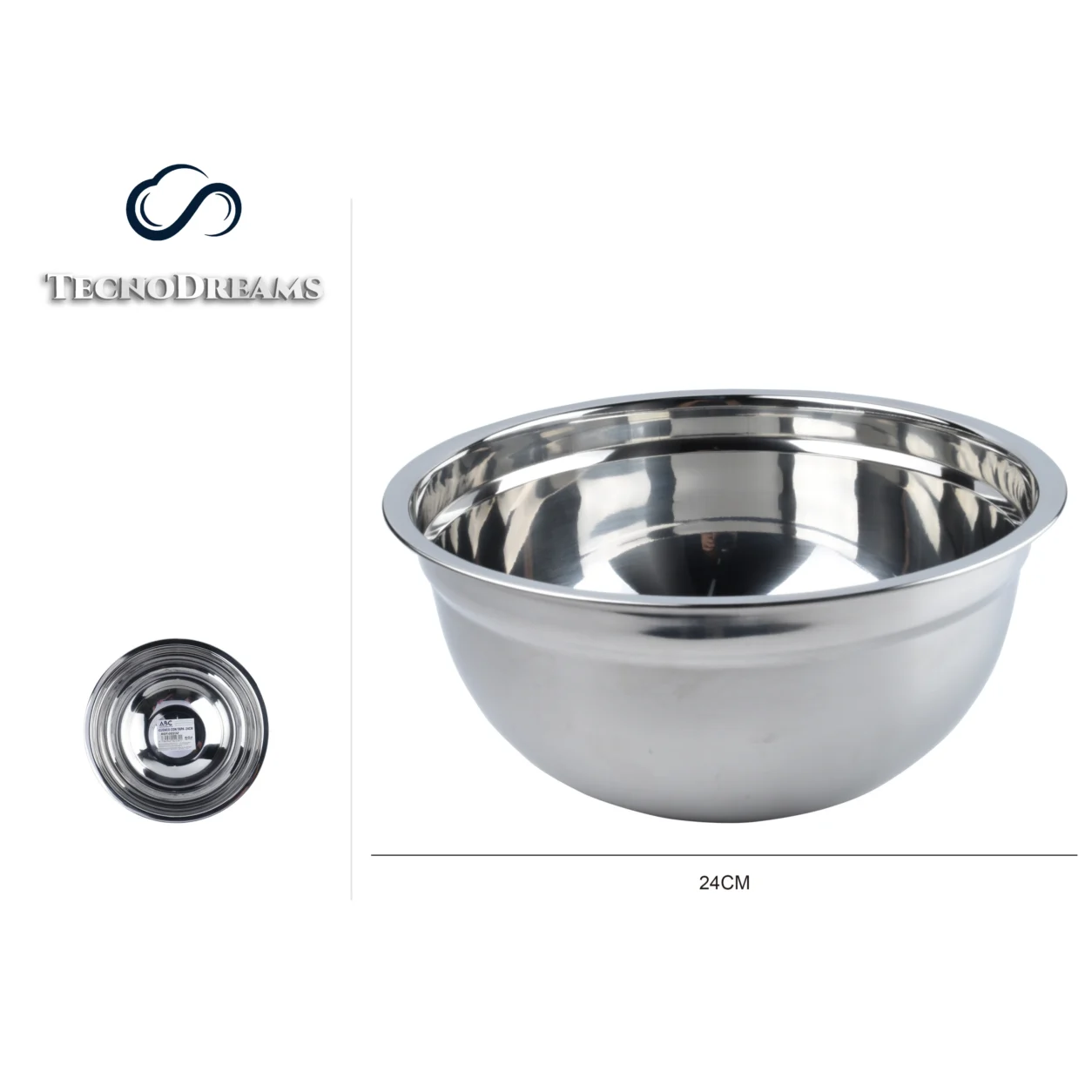 Tigela TD Inox 0,3MM24CM (422842)