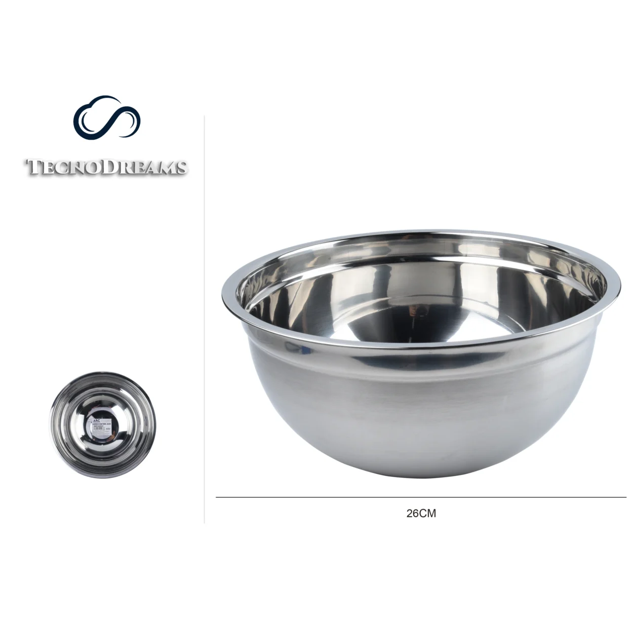 Tigela TD Inox 0,3MM26CM (422843)