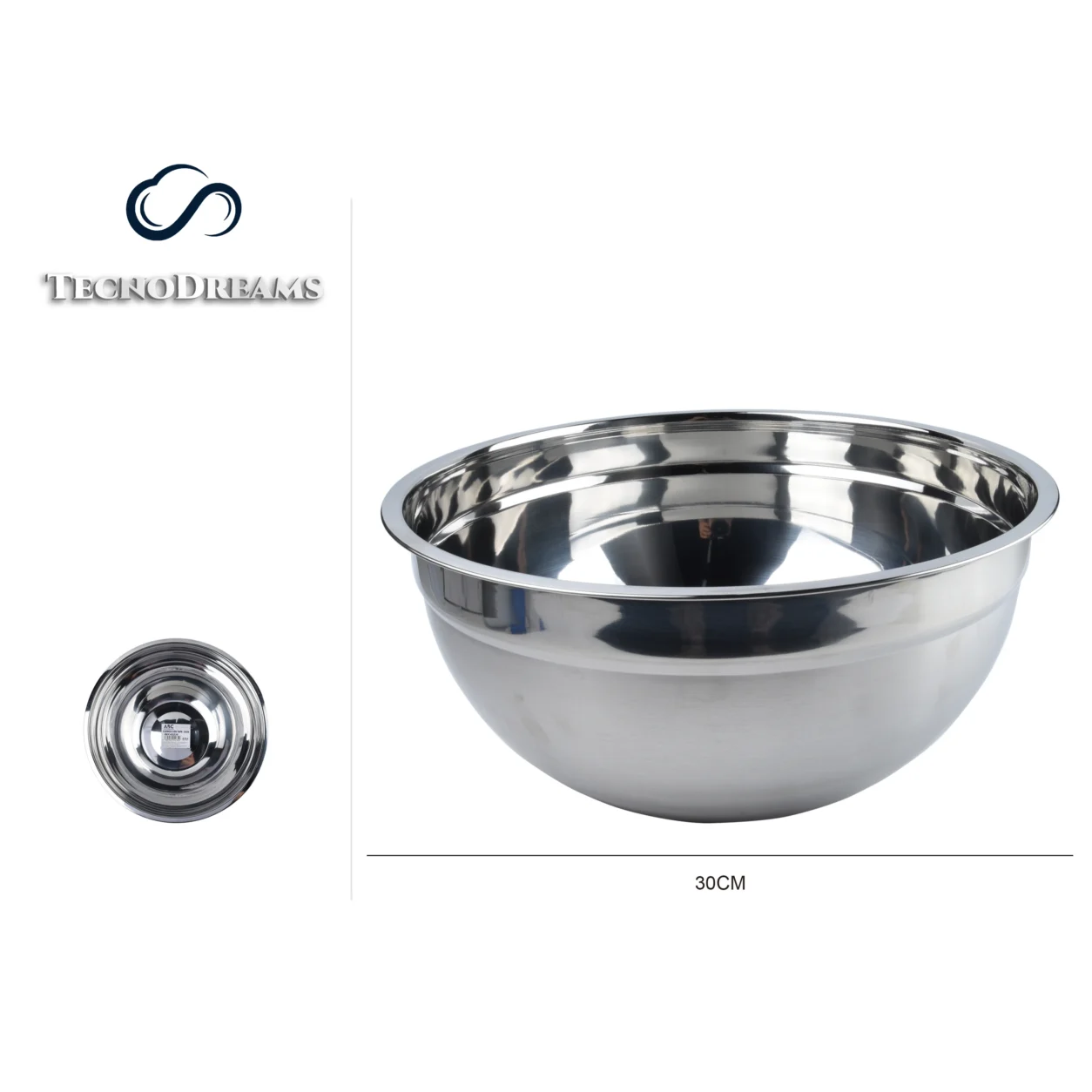 Tigela TD Inox 0,3MM30CM (422845)
