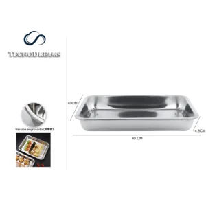 Bandeja TD Inox 60×40×4,8CM (422818)