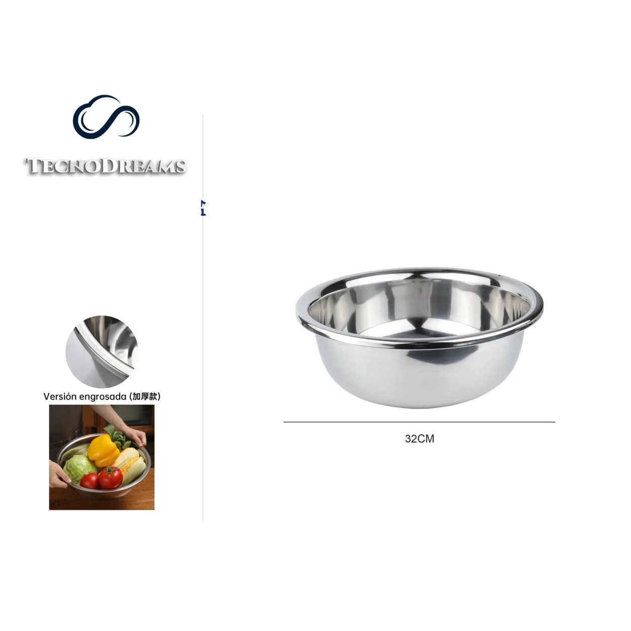 Bowl TD Inox 32CM (422822)