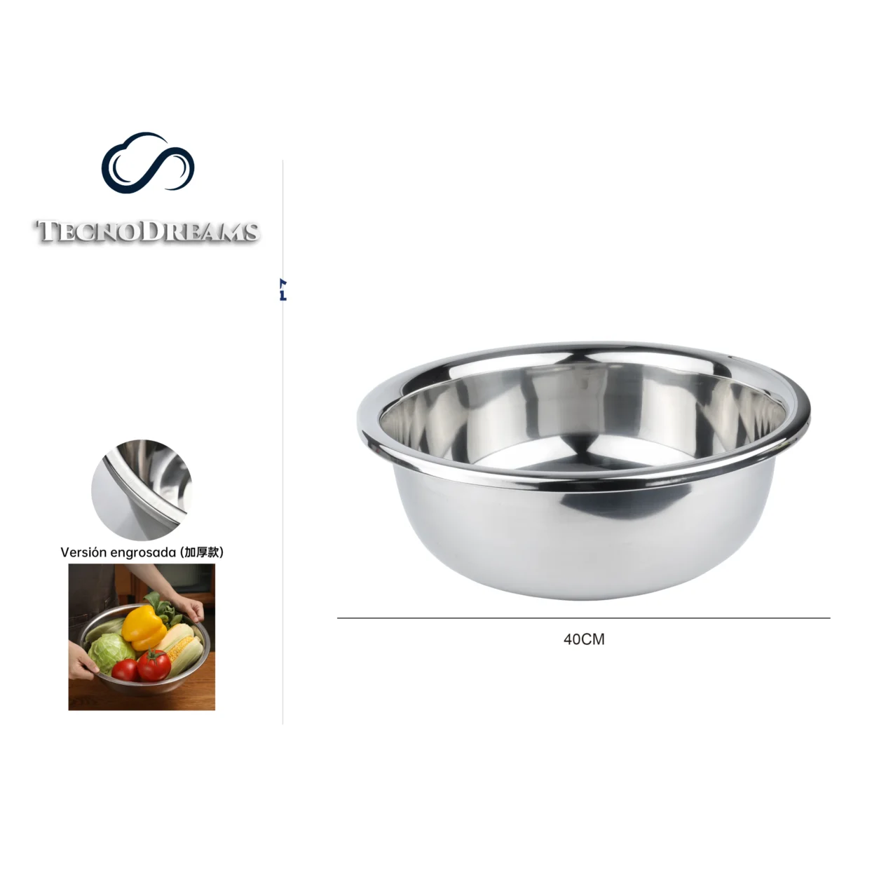 Bowl TD Inox 40CM (422824)